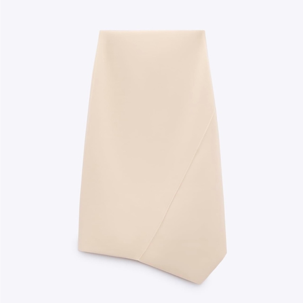 Asymmetric Beige Skirt, Zara. Size Small.